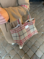 Cabas - Tartan Pion - Rouge