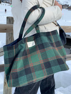 Cabas - Tartan Pion - Vert