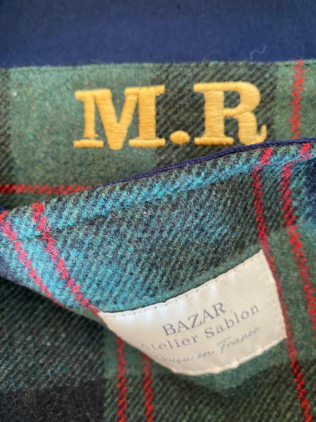 Cabas - Tartan Pion - Vert