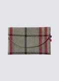 Pochette Enveloppe - Tartan Pion - Rouge