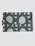 Pochette Enveloppe - Cannage - Gris