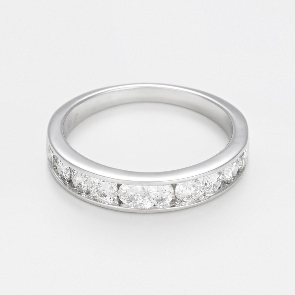 Bague "Alliance Rail 0,75Ct" Diamants 0,75Ct/10 - Or Blanc
