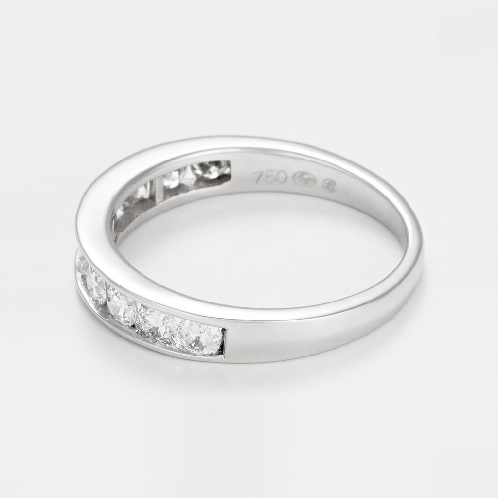 Bague "Alliance Rail 0,75Ct" Diamants 0,75Ct/10 - Or Blanc