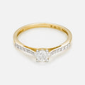 Bague "Dis-Moi Oui" Diamant : 0,25Ct/1+ 0,07Ct/14