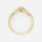Bague "Dis-Moi Oui" Diamant : 0,25Ct/1+ 0,07Ct/14