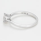 Bague "Amoureuse 0,33" Diamants 0,30Ct/1+0,03 Ct/12 - Or Blanc
