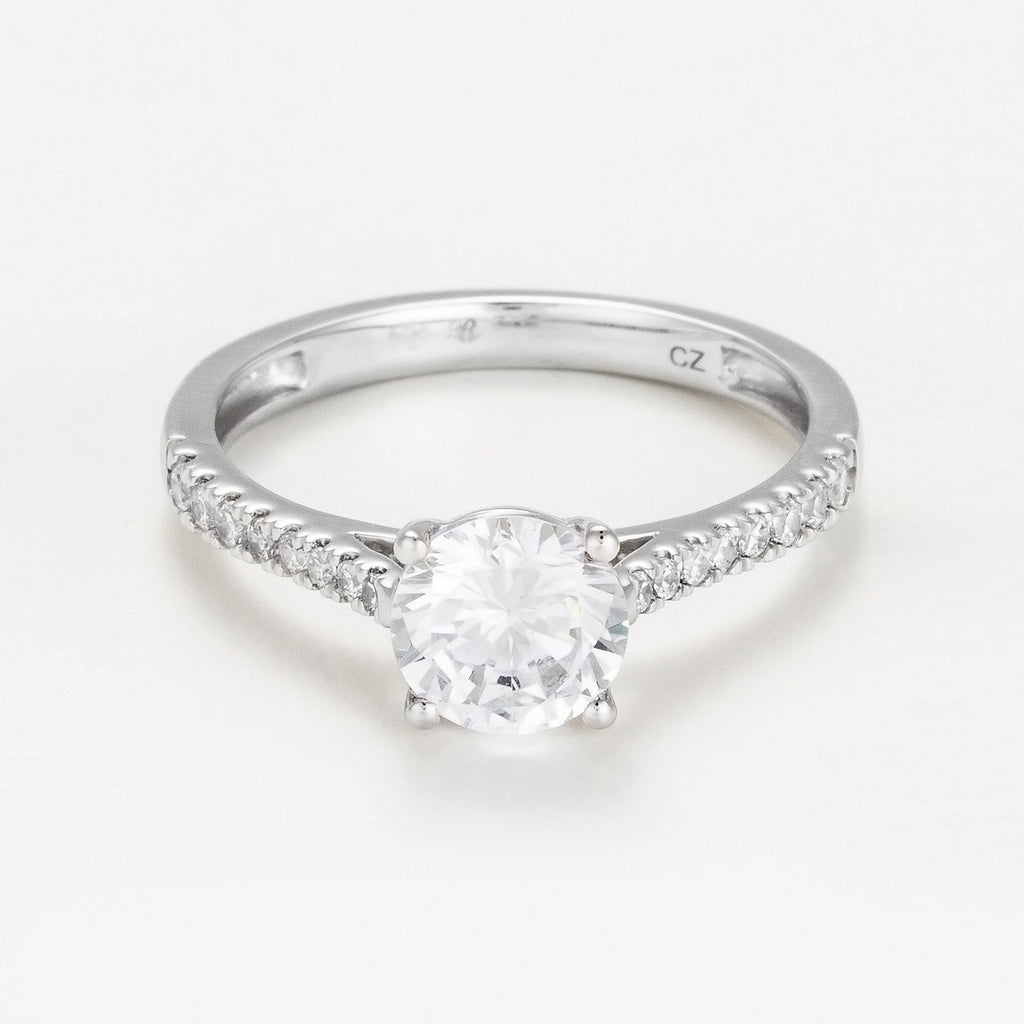 Bague "Solitaire Royal D1,5Ct/25 - Or Blanc