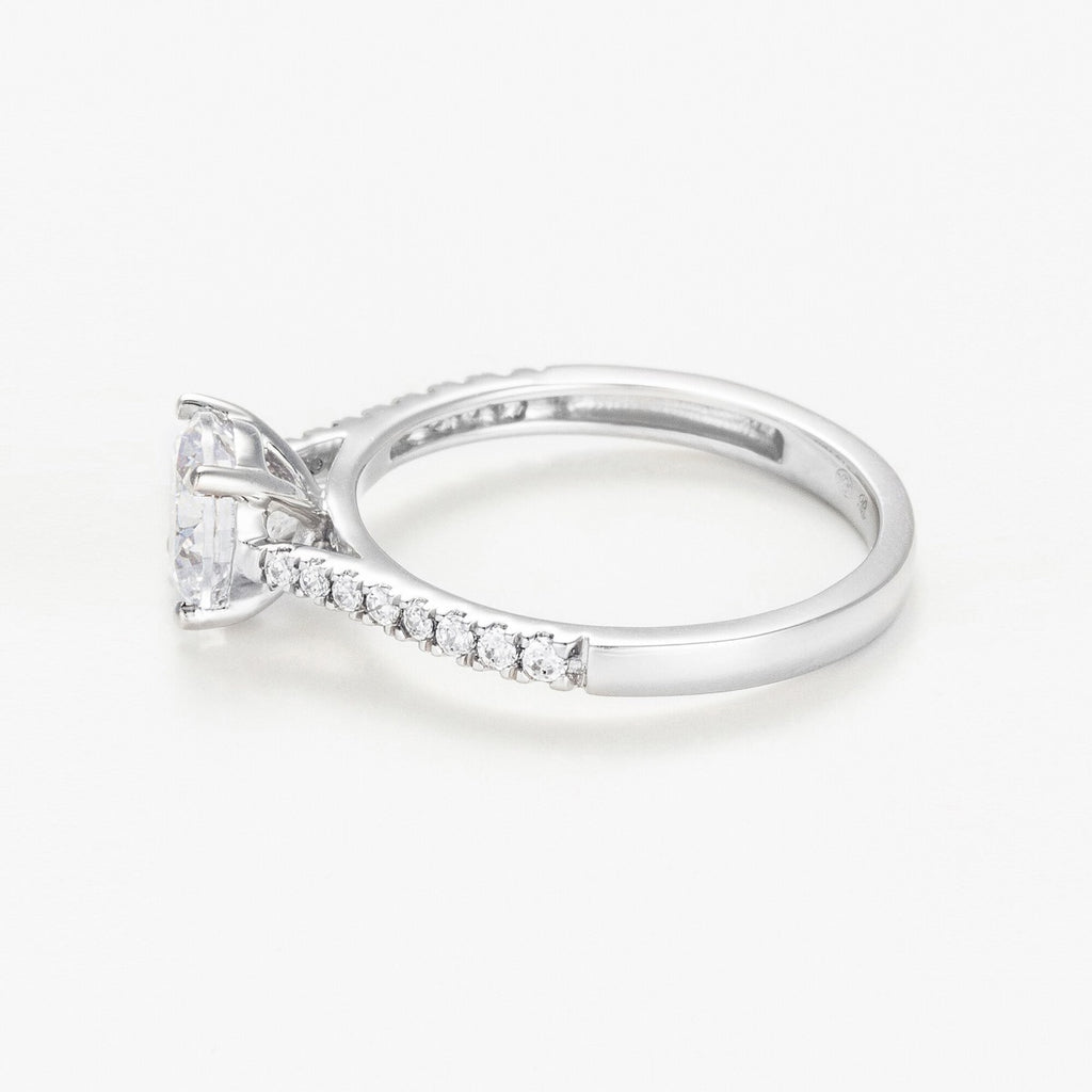 Bague "Solitaire Royal D1,5Ct/25 - Or Blanc