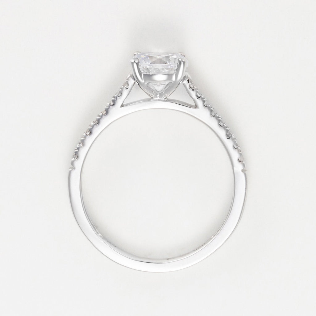 Bague "Solitaire Royal D1,5Ct/25 - Or Blanc