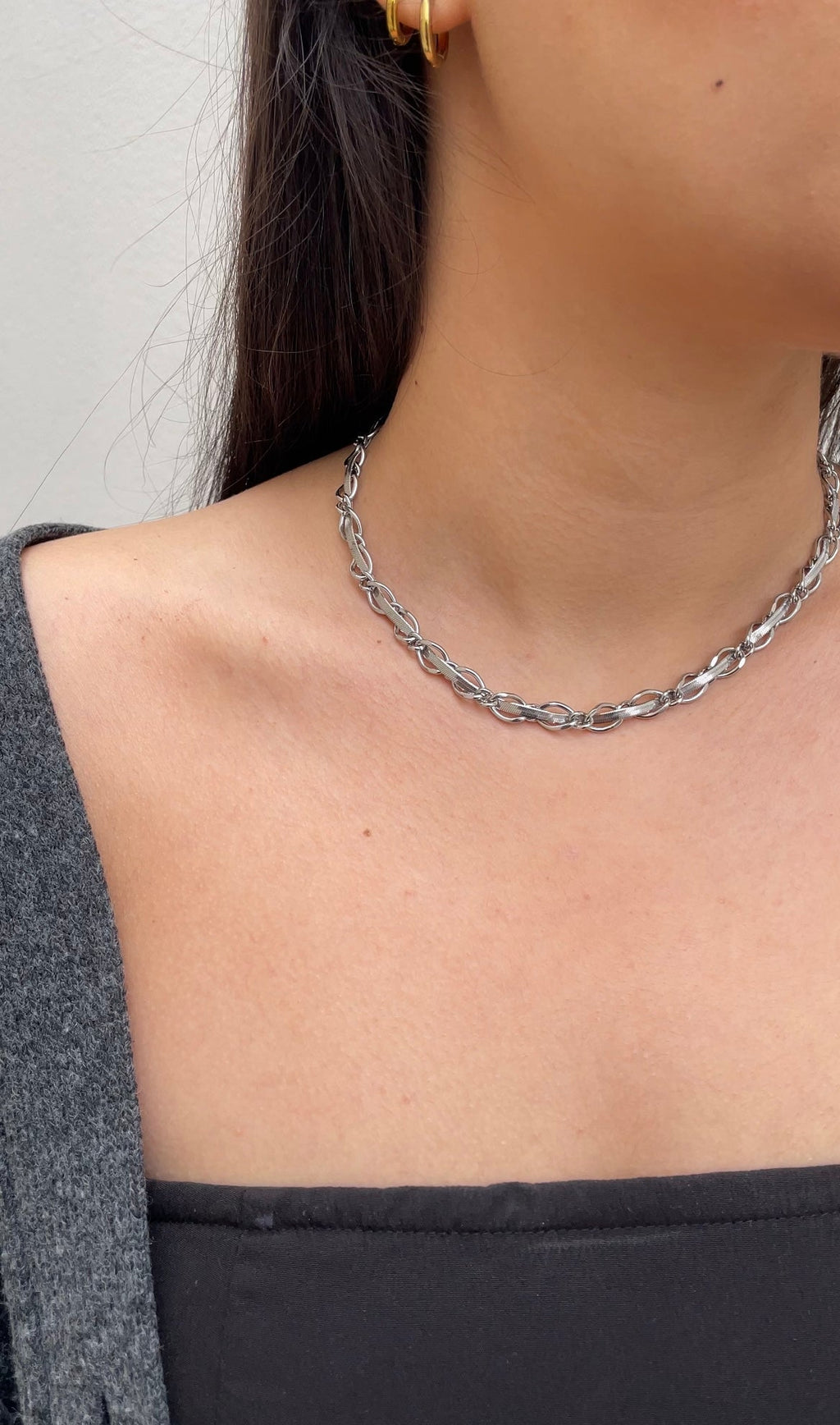 Collier Flat X Chain