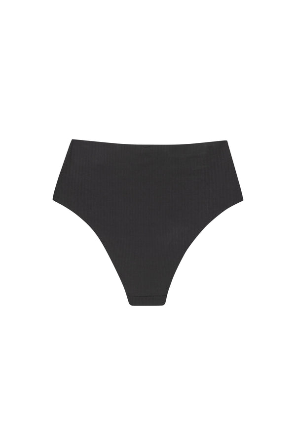 Bas Bikini Taille Haute Anthracite - Bleu