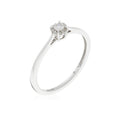 Bague "Amoureuse 0,10" Diamant Centre 0,08Ct/1 +0,02Ct/12
