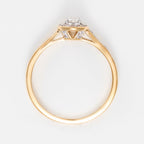 Bague "Brillant Somptueux" Diamant: 0,12Ct/38 & 0,18/1 - Or Jaune