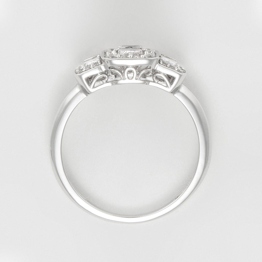 Bague "Les Princesses" Diamants : 0,25Ct/38