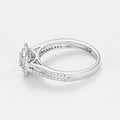 Bague "Carré Scintillant" - Diamants : 0,15/1 + 0,35/88 - Or Blanc