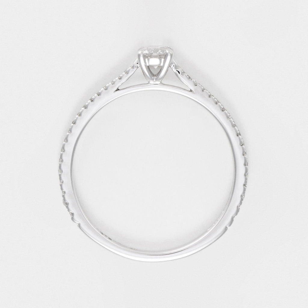 Bague "Solitaire Royal 0,3 Carat" - Or Blanc