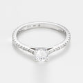 Bague "Solitaire Royal 0,5 Carat" - Or Blanc