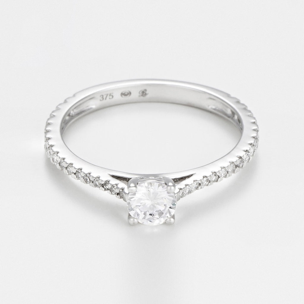 Bague "Solitaire Royal 0,5 Carat" - Or Blanc