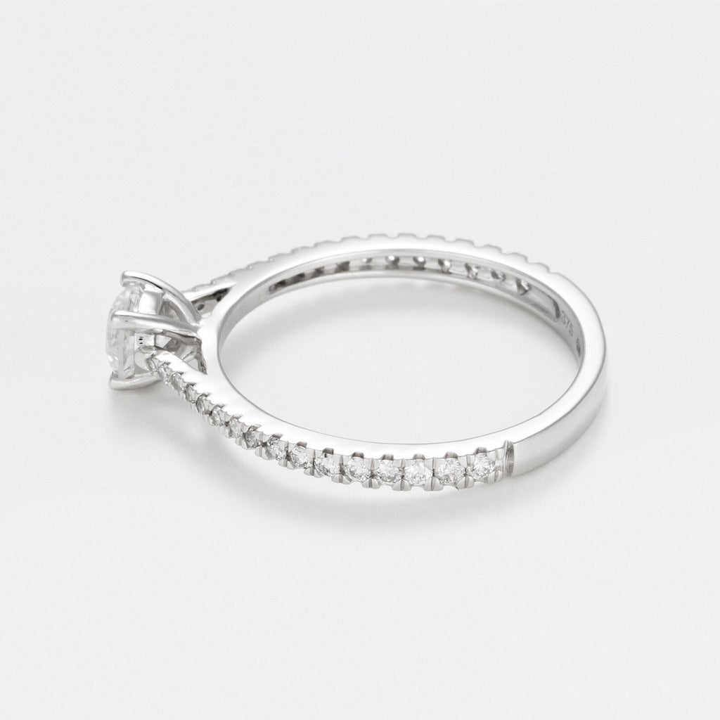 Bague "Solitaire Royal 0,5 Carat" - Or Blanc
