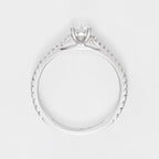 Bague "Solitaire Royal 0,5 Carat" - Or Blanc