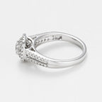 Bague "Duo De Bagues Carré Passion" D0,45/77 & 0,3/1 - Or Blanc