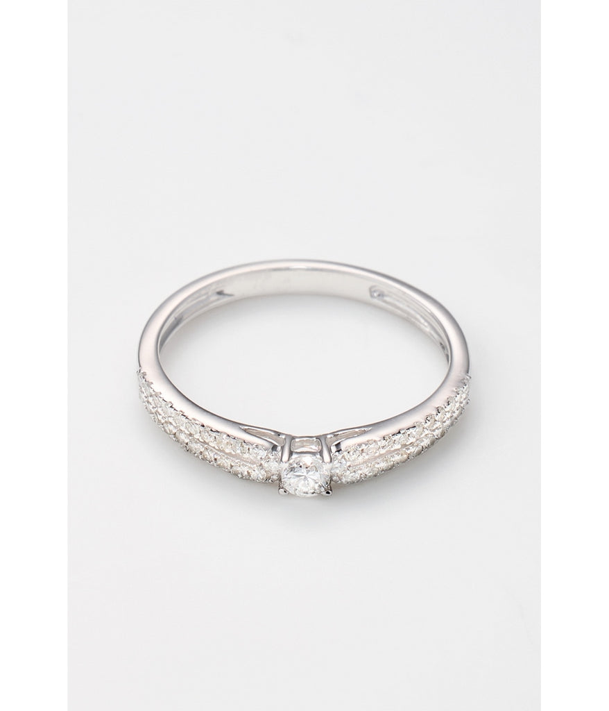 Bague "Amelia" - D0,25/43 C0,10Ct - Or Blanc