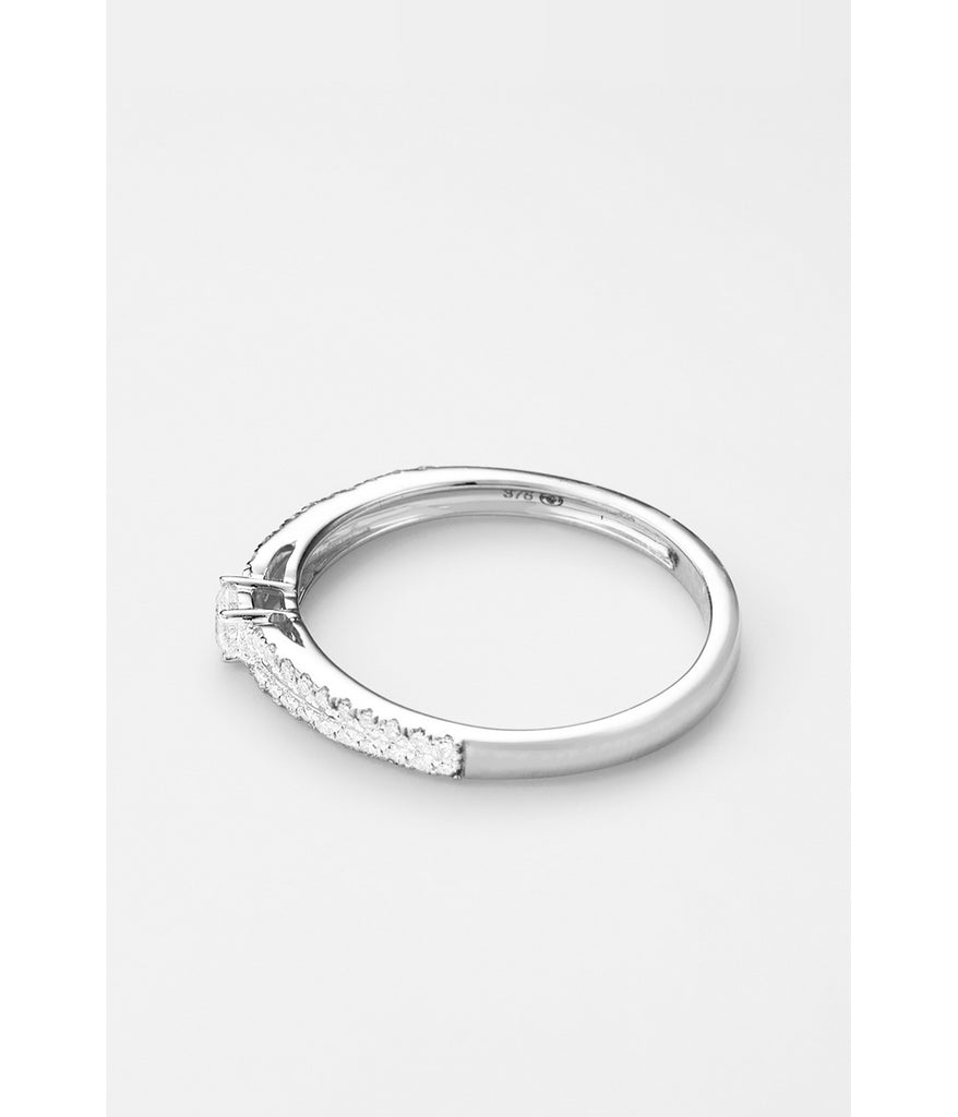 Bague "Amelia" - D0,25/43 C0,10Ct - Or Blanc