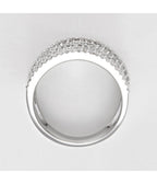 Bague "Neuf Rangs Scintillants" - Diamants: 1Ct/197 - Or Blanc