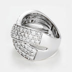 Bague "Ruban De Lumière" Diamants: 2Ct/79 - Or Blanc 375/1000