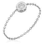Bague Chaine "Mon Unique" D0,07Ct/1 - Or Blanc