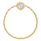 Bague Chaine "Mon Unique" Diamant 0,07Ct/1 - Or Jaune