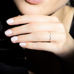 Bague "Alma" Diamants 0,05/9 - Or Blanc 375/1000