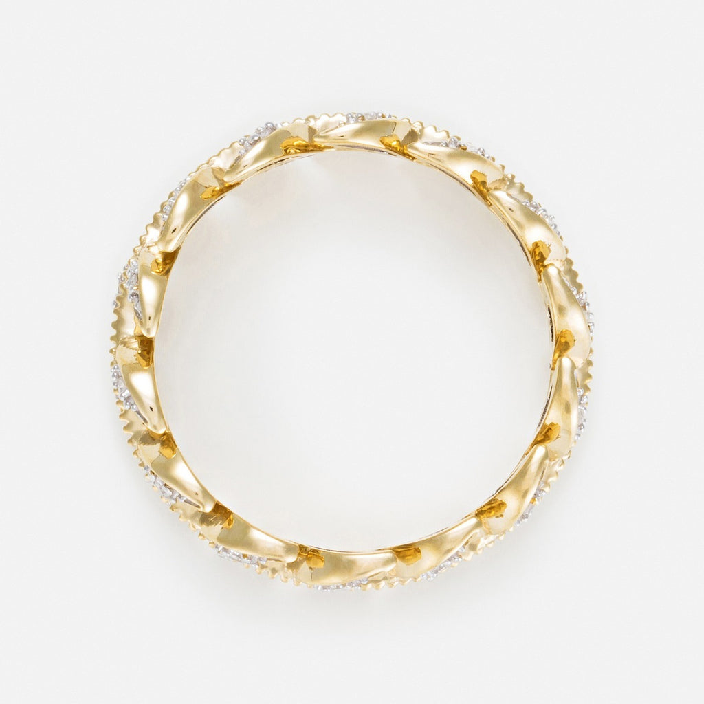 Bague "Héritage" Diamants 0,12Cts/28 - Or Jaune