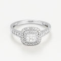 Bague "Ghalia"  D 0,50Ct/57 - Or Blanc