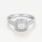 Bague "Ghalia"  D 0,50Ct/57 - Or Blanc