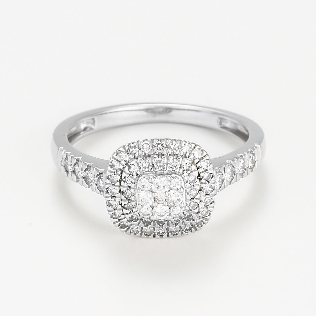 Bague "Ghalia"  D 0,50Ct/57 - Or Blanc