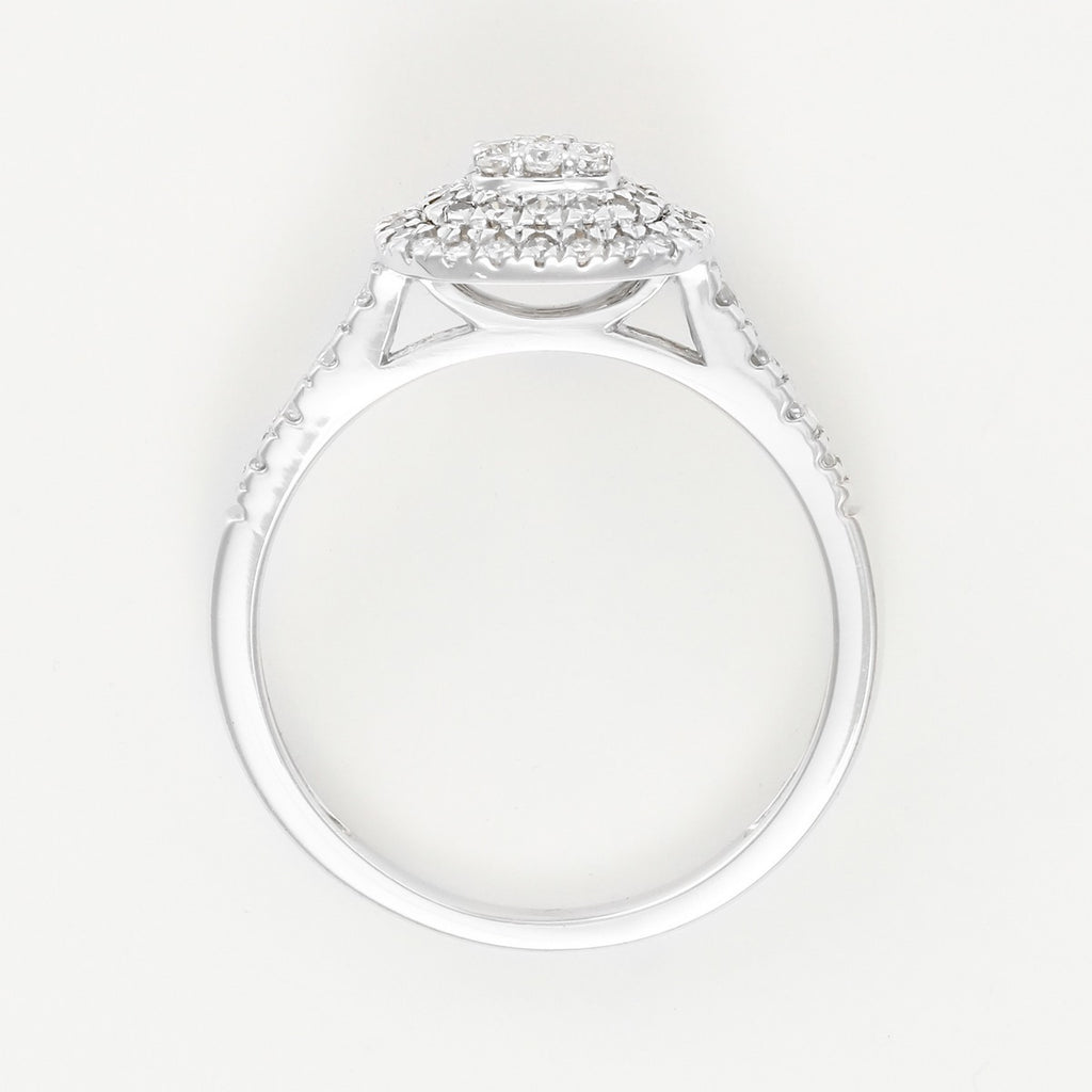 Bague "Ghalia"  D 0,50Ct/57 - Or Blanc