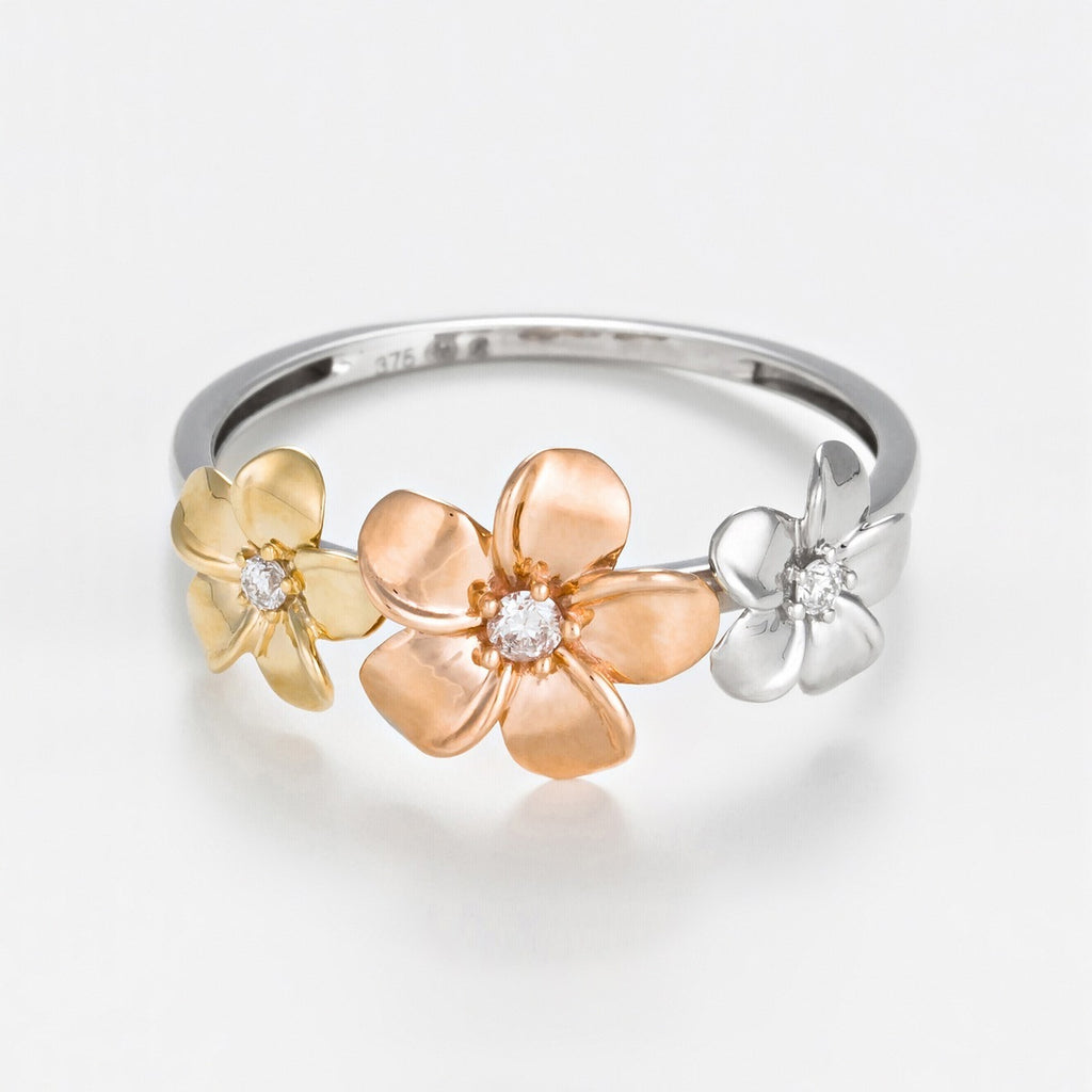 Bague "Ikebana" Diamant 0,05/3