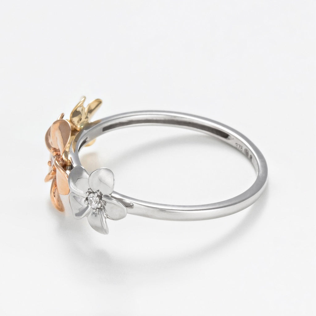 Bague "Ikebana" Diamant 0,05/3