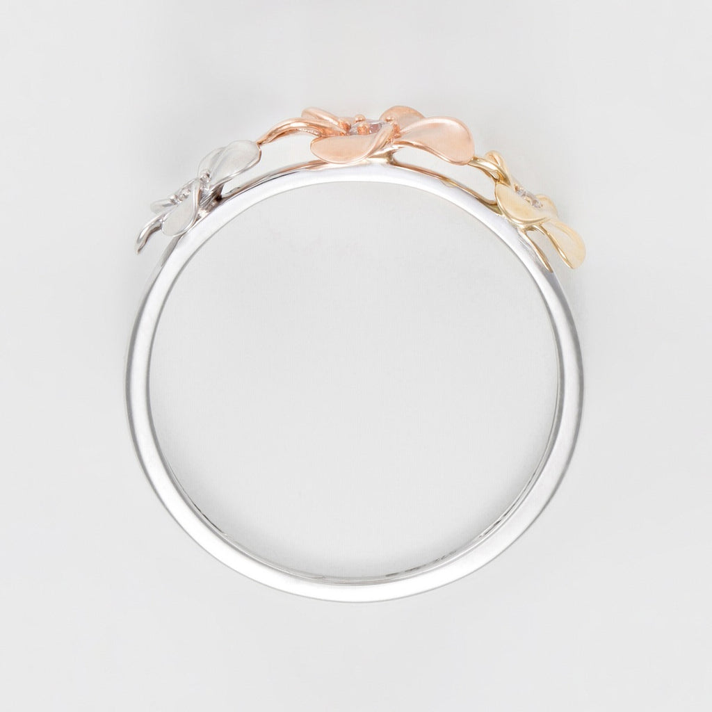 Bague "Ikebana" Diamant 0,05/3
