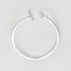 Bague "Parallèle Asymétrique" D0,1Ct/50 - Or Blanc