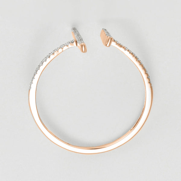Bague "Parallèle asymétrique" D0,1ct/50