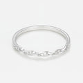 Bague "Eternelle Torsade"  Diamants 0,05Cts/15 - Or Blanc
