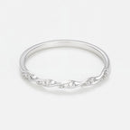Bague "Eternelle Torsade"  Diamants 0,05Cts/15 - Or Blanc