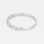 Bague "Eternelle Torsade"  Diamants 0,05Cts/15 - Or Blanc