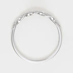 Bague "Eternelle Torsade"  Diamants 0,05Cts/15 - Or Blanc
