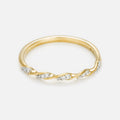 Bague "Eternelle Torsade" Diamant 0,05Cts/15 - Or Jaune