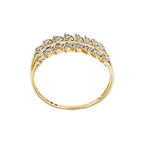 Bague "Feuillage Lumineux" Diamants 0,1Ct/,32 - Or Jaune