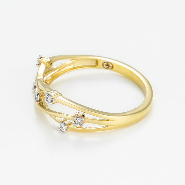 Bague "Jolie Constellation" Diamant : 0,05Ct/6 - Or Jaune