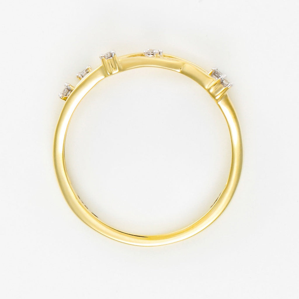 Bague "Jolie Constellation" Diamant : 0,05Ct/6 - Or Jaune